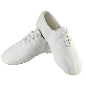 Sansha Tivoli Professional Split Sole White JS3C 11m Jazz shoes neoprene Sz 10